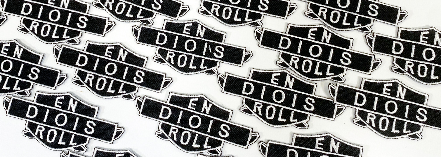 Kombination von bestickten Patches für die französische Kleidungsmarke EN DIOIS ROLL