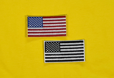 Bestickte Patches mit der amerikanischen Flagge