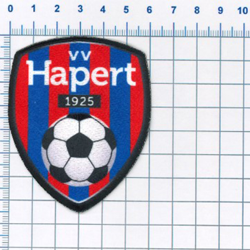 Gut zum Drucken Fußballwappen vv HapertApproval proof for the VV Hapert football crest patch