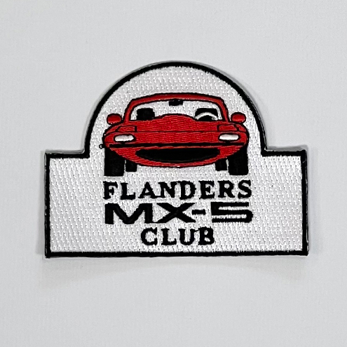 Aufnäher zum Aufnähen auf die Kleidung von Clubmitgliedern Flanders MX-5