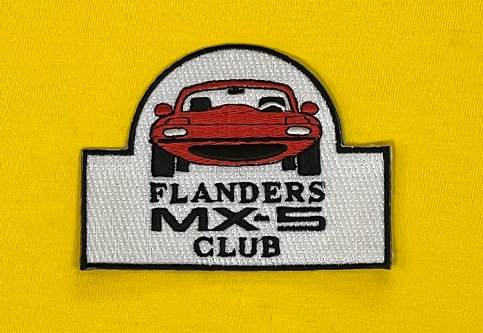 Bestickte Aufnäher Flanders MX-5 Club